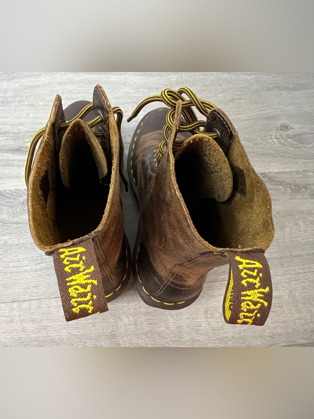 Vintage Dr. Martens Clemency Brown Leather Boots - UK6/US8 W - Picture 7 of 9